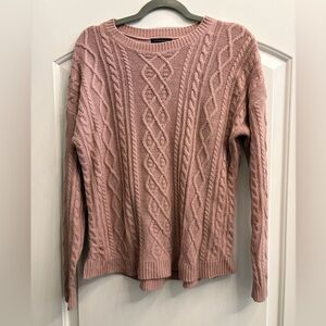 Staccato Dusty Pink Cable Knit Sweater